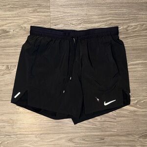 Nike Flex Stride 2-in-1 Lined Running 4" Shorts CJ5471-010 Black Men’s M Dri-Fit